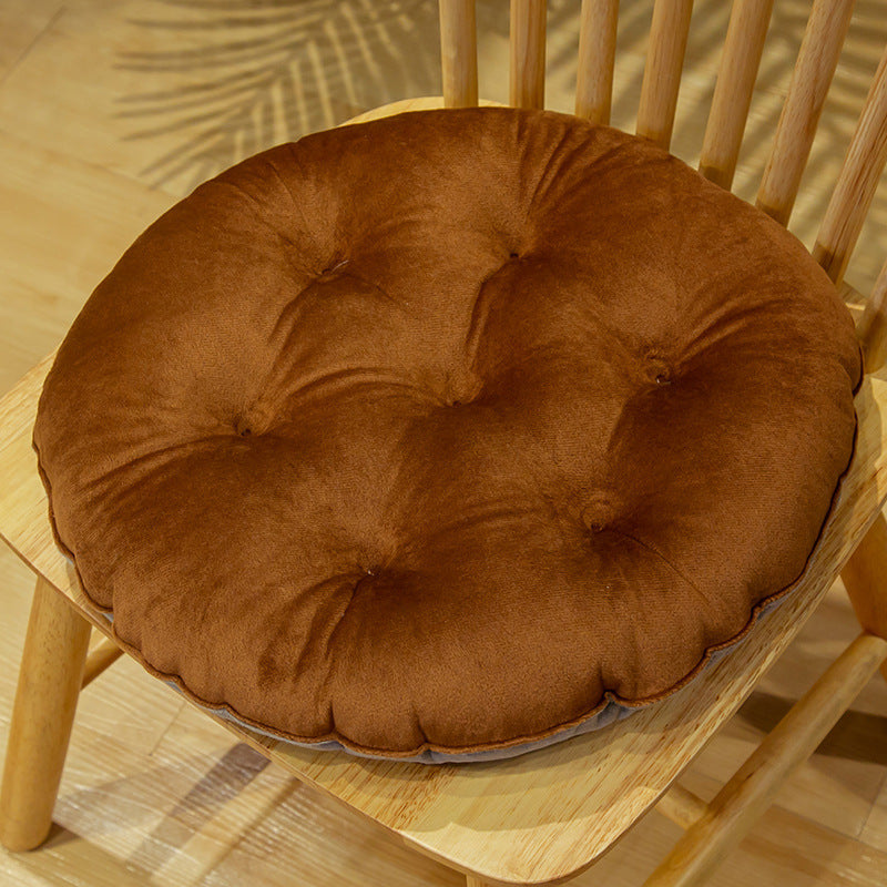Crystal Velvet Cushion Cute Color Matching Autumn And Winter Warm Seat Cushion Student Stool