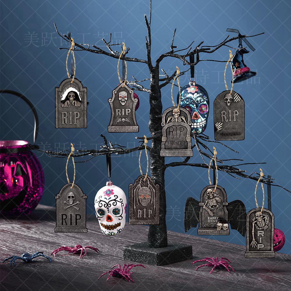 Halloween Paper Pendants – 16-Piece Hanging Ornaments for Ghost Festival Party Decorations
