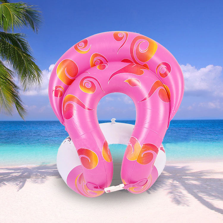One-piece Swimming Self-taught Baby Thickening Double Airbag Children's Swimming Ring