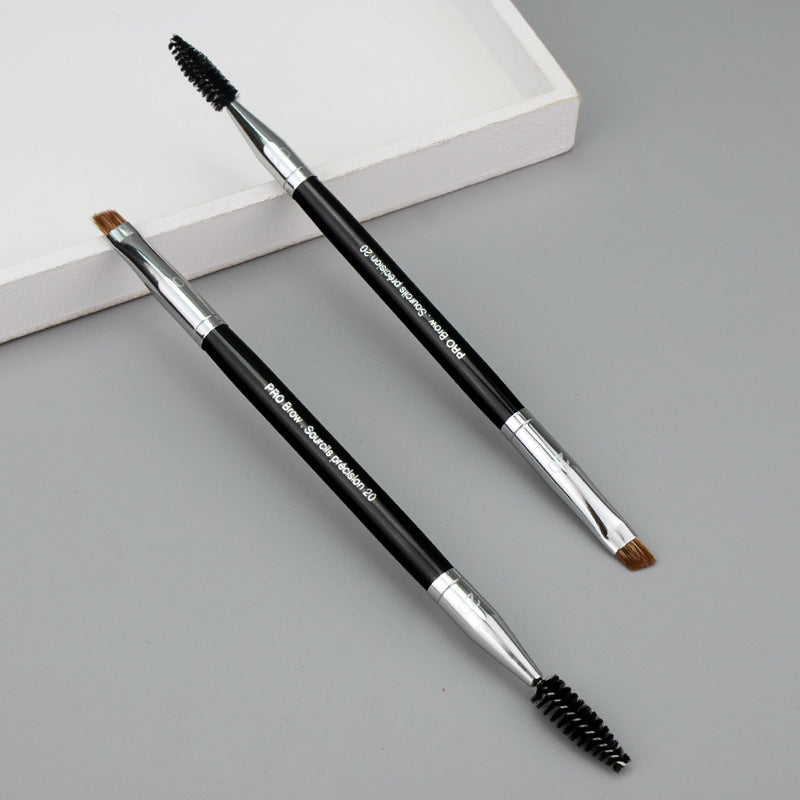 Double-Head Eyebrow Brush – Professional Makeup Tool