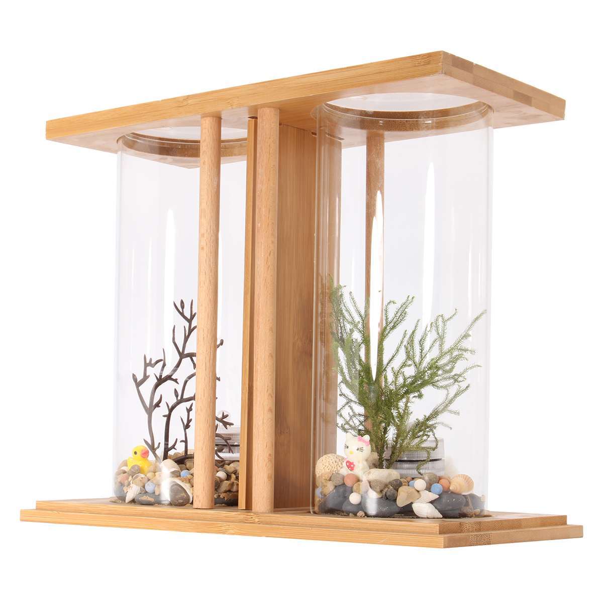 Bamboo Eco Mini Desktop Aquarium