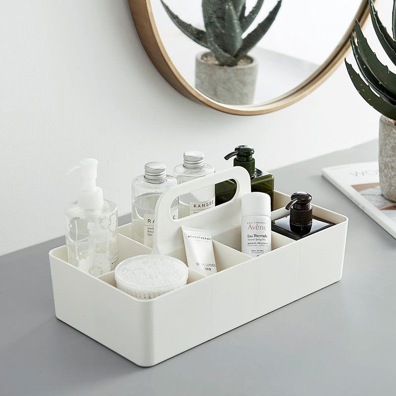 Japanese-Style Plastic Storage Basket – Bathroom & Toilet Desktop Organizer