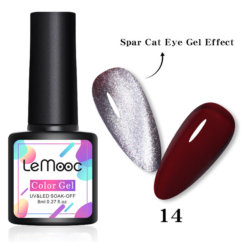 Smoothie Light Moonstone Nail Polish Glue Snow Light Wide Cat Eye Glue