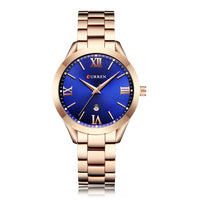 Rose Gold Shell Blue Face