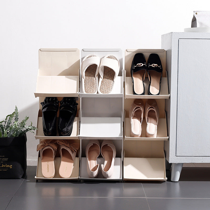 Stackable Multi-Layer Shoe Rack – Space-Saving Organizer
