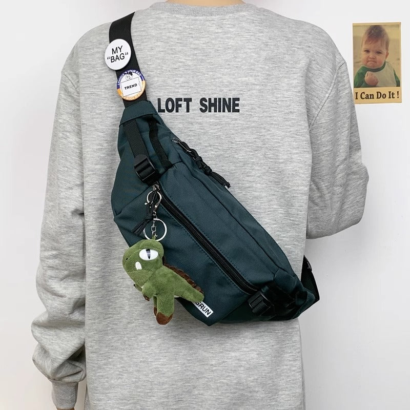 Trendy Chest Bag Men's Backpack Waist Bag Sports One-shoulder