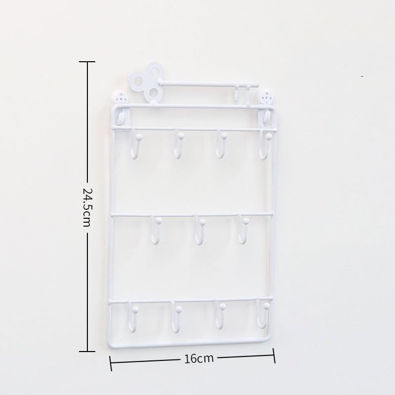 Three-layer Shelf For Key Storage Behind The Home Decoration Door