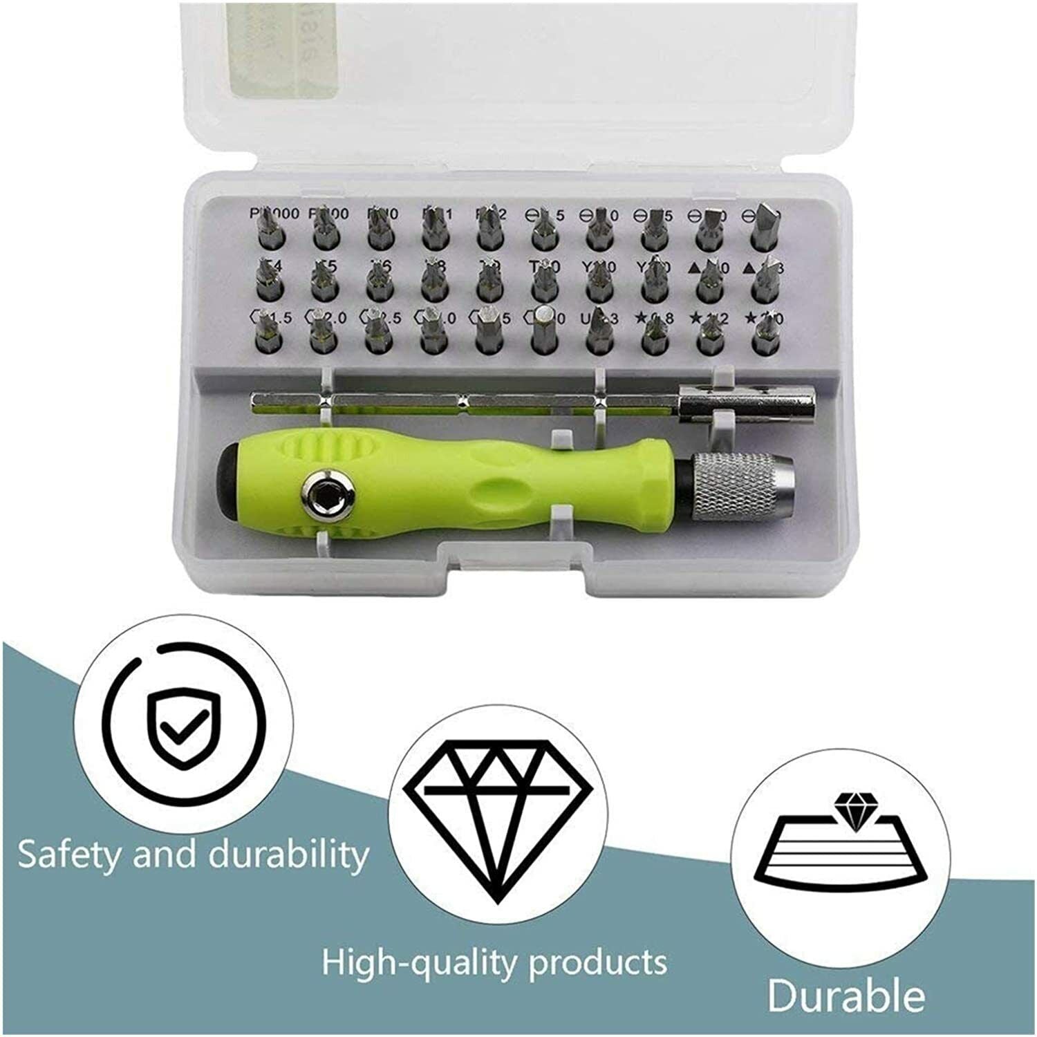32-in-1 Precision Magnetic Screwdriver Set – Torx & Multi-Bit Kit