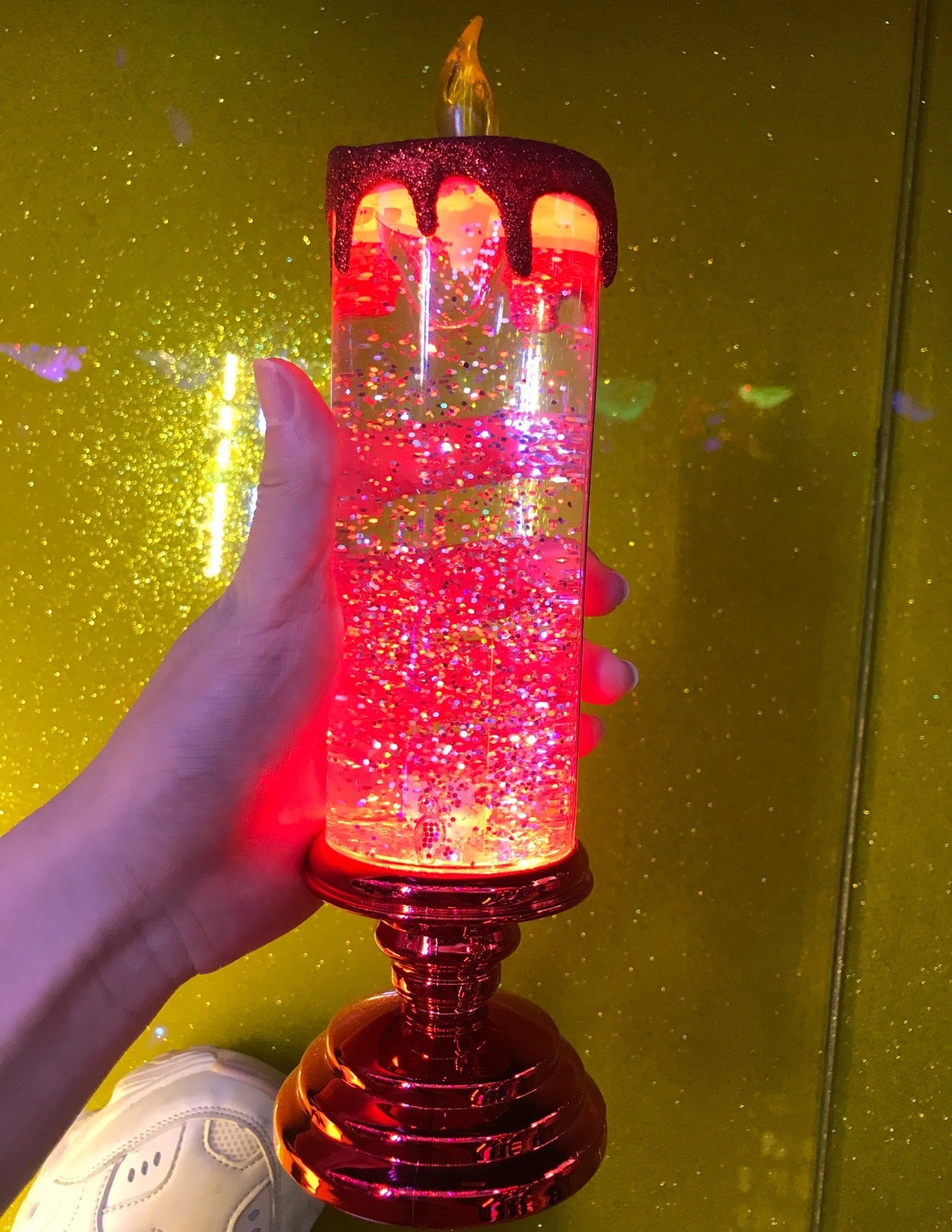 Decorative Handicraft Night Light Colorful Dream Crystal Candle