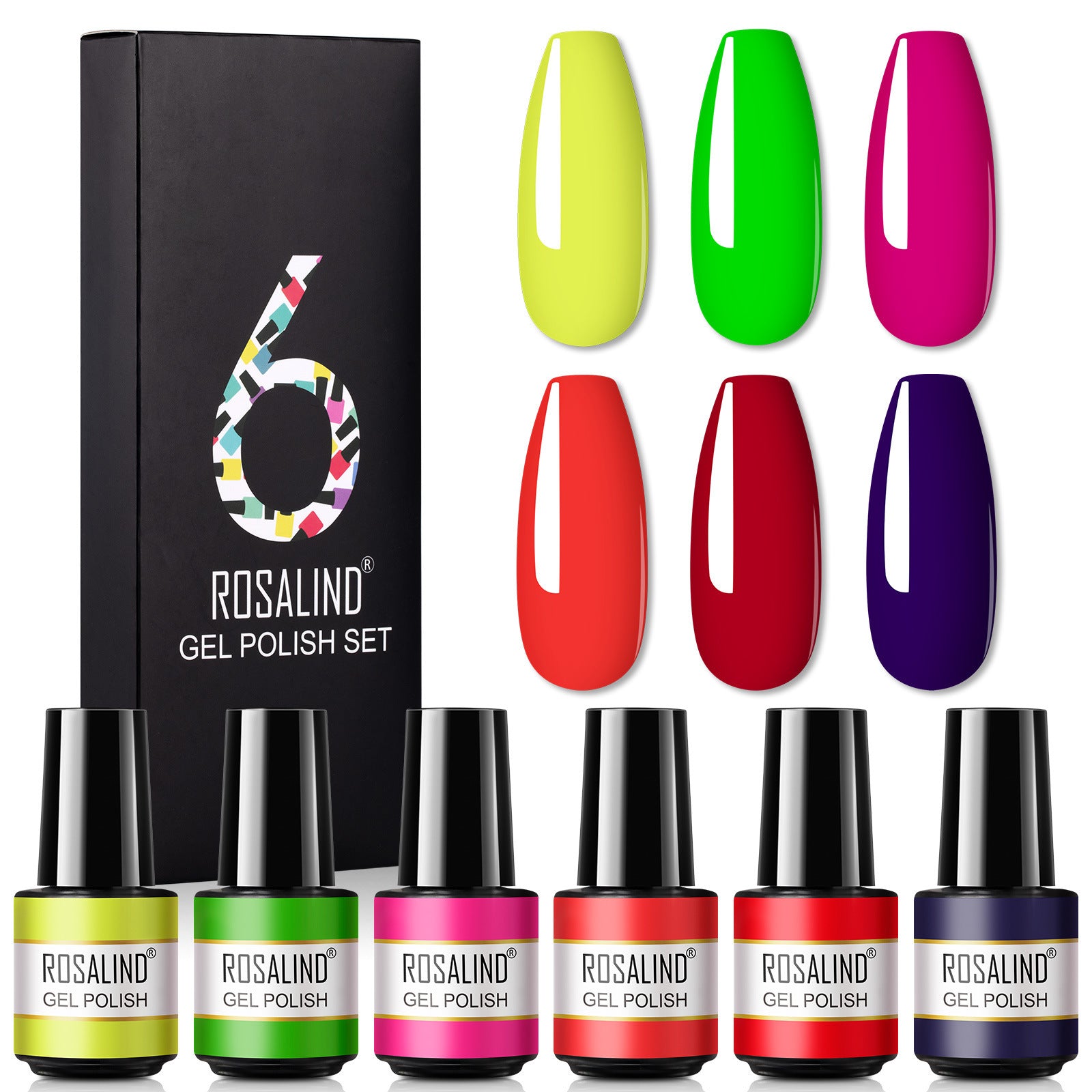A Bottle Of One-color Fine Glitter Nail Polish Set Box Korean Nail Color Glue