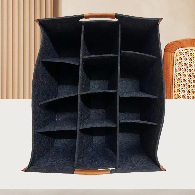 Portable Large Capacity Household Felt Storage Basket