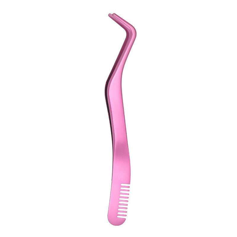 Eyelash Comb & Tweezers – Metal Lash Tool for Shaping & Application
