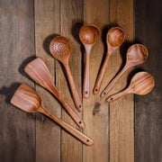 Wooden Spatula Cookware Kitchenware Set – Eco-Friendly Non-Stick Utensils for Cooking & Baking