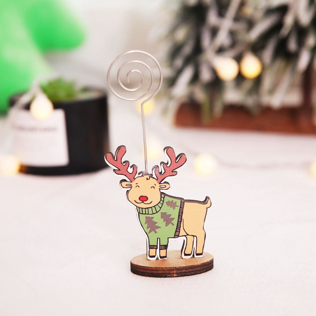 Christmas Decorations Wooden Celebrity Gift Box Ornaments For The Elderly