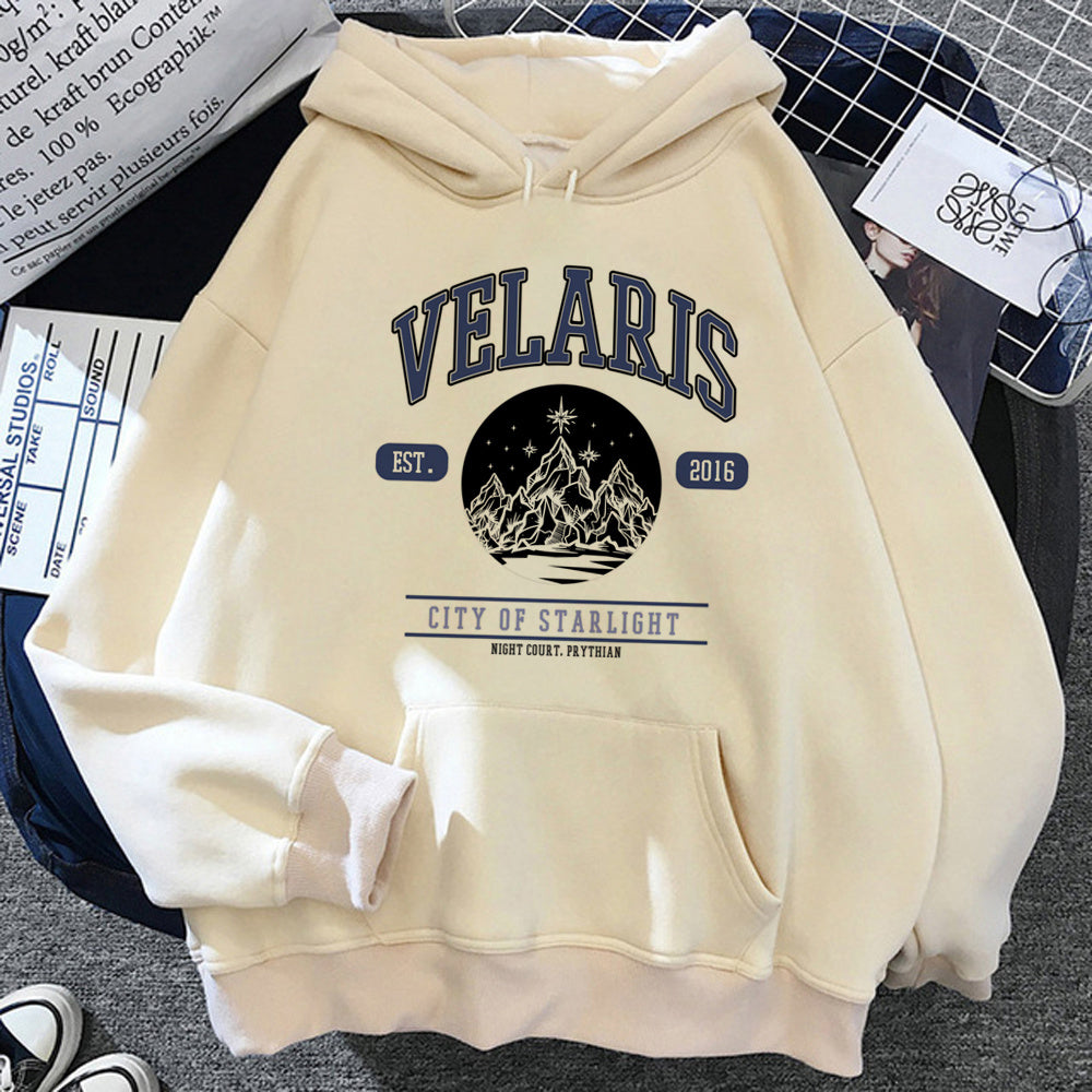 Women Japanese Gothic Aesthetic Hoodie Polyester Relaxed
