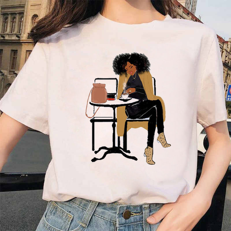Printed short sleeve T-shirt for men and women