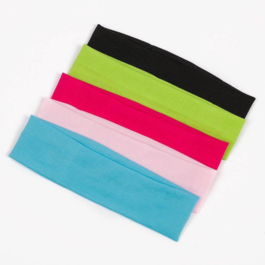 Fabric candy color women's towel yoga headband ���
