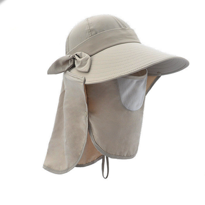 Women's Wide Brim Sun Visor Hat with UV Protection for Face and Neck