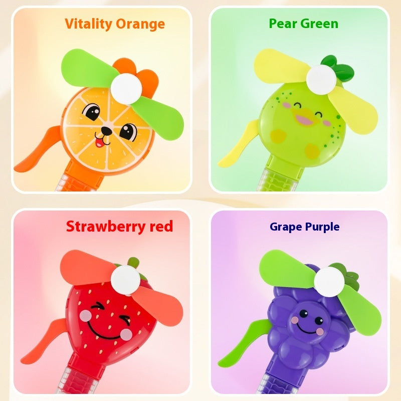 Mini Hand Pressure Fan Bubble Wand Toy