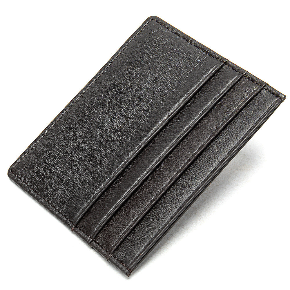 First Layer Cowhide Card Holder Fashion Simple Card Holder