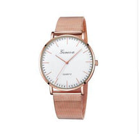 Rose Gold Belt White Face