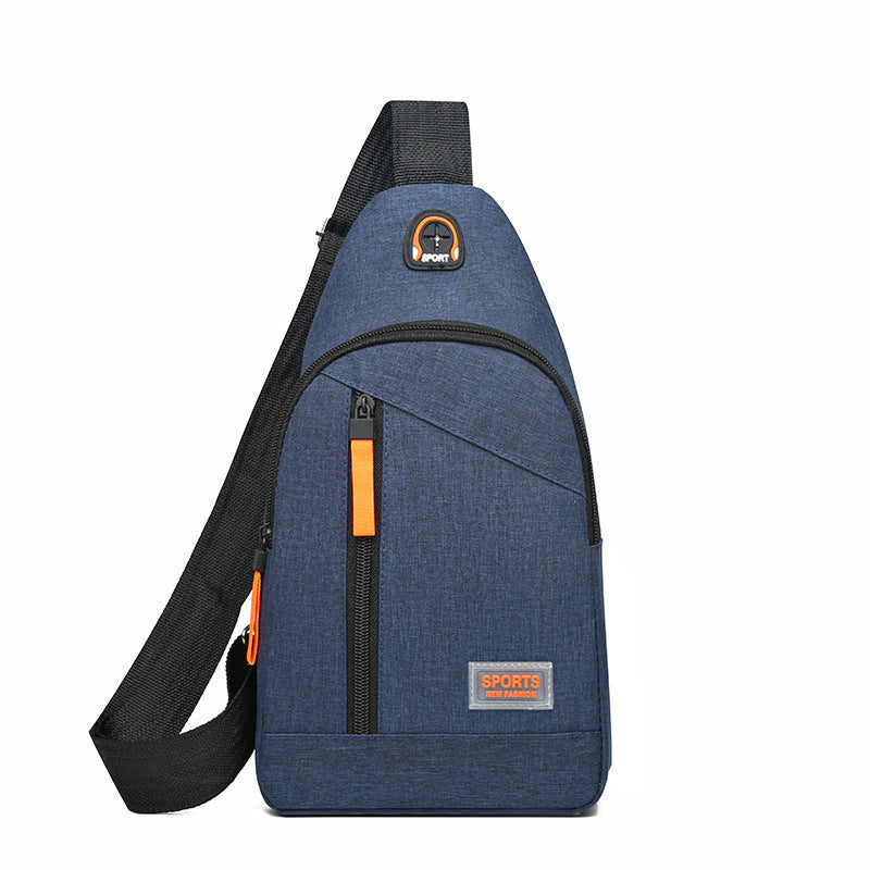 Mens Slim Oxford Chest Bag Crossbody Satchel Outdoor