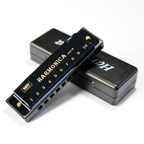 Titanium Copper Core 10 Holes Blues Harp Student Children Early Education Educational Orff Musical Instrument Toy Harmonica