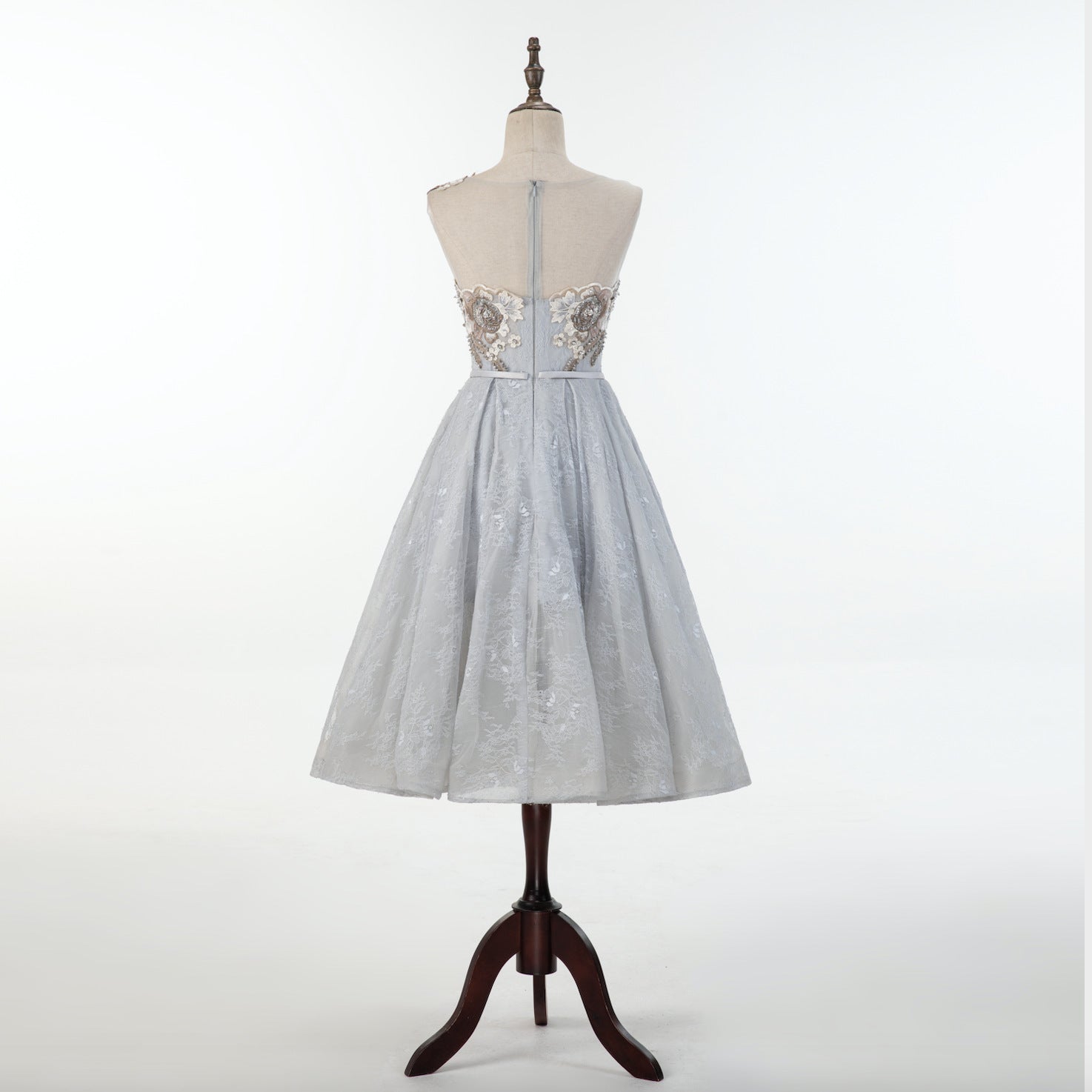 Wedding Dress Heavy Hand Embroidered Flower Lace