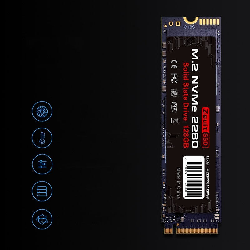 M.2 2280 NVMe SSD 128GB – PCIe Gen3 x4 High-Speed Internal Drive for Laptop & Desktop