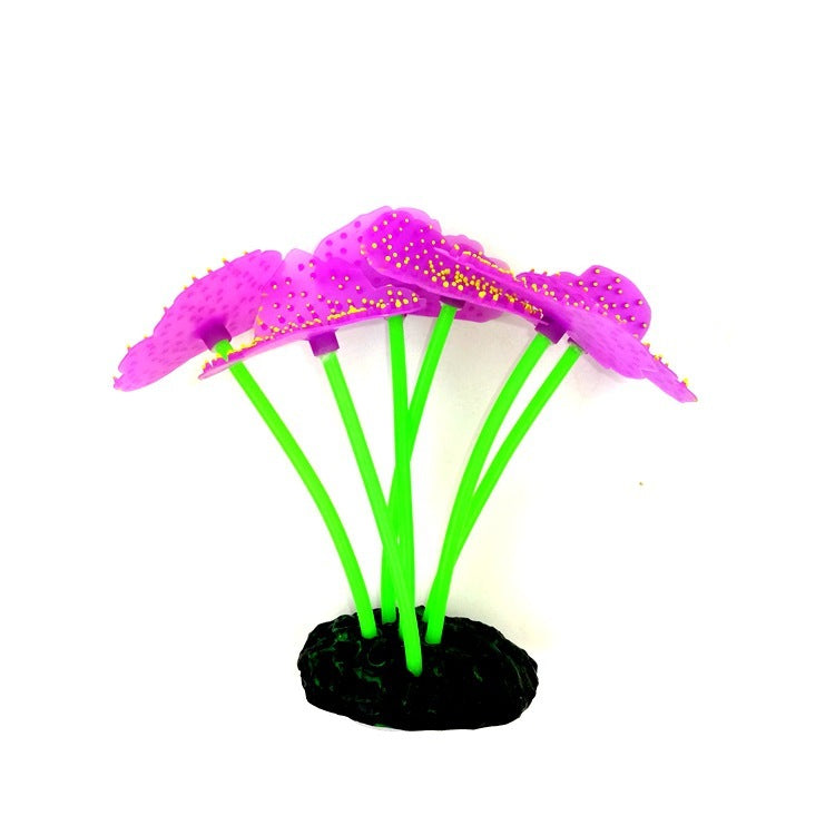 Luminous Silicone Underwater World Fluorescent Fake Coral Aquarium Landscaping