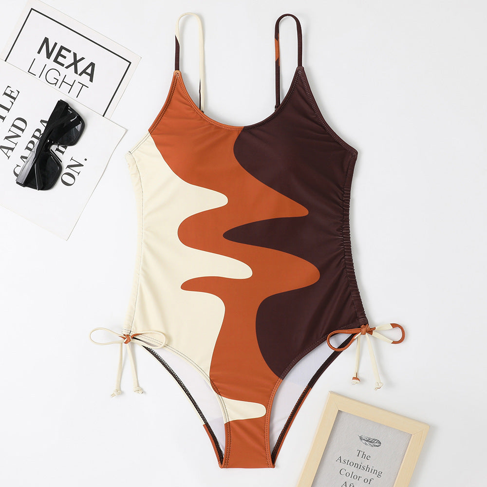 Swimsuit One-piece Sleeveless Fixed Swimming Trunks