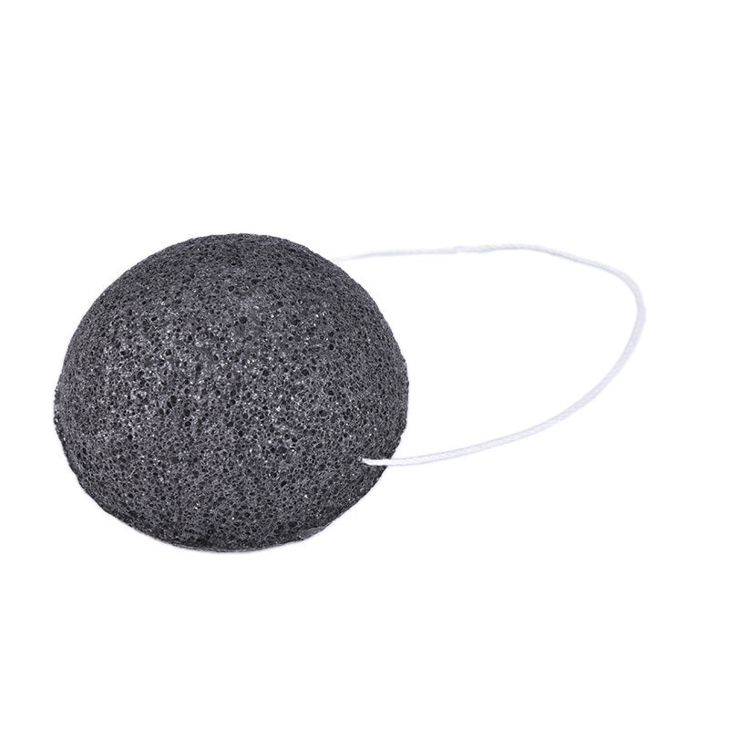 Konjac Facial Cleansing Sponge – Bamboo Charcoal Deep Clean Exfoliator