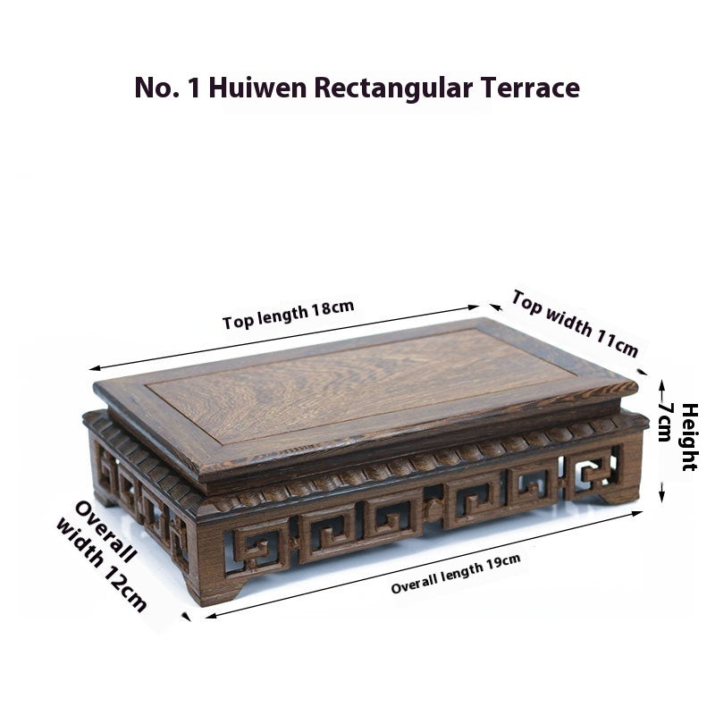 The Base Of The Wooden Carved Buddha Statue Is Set Up