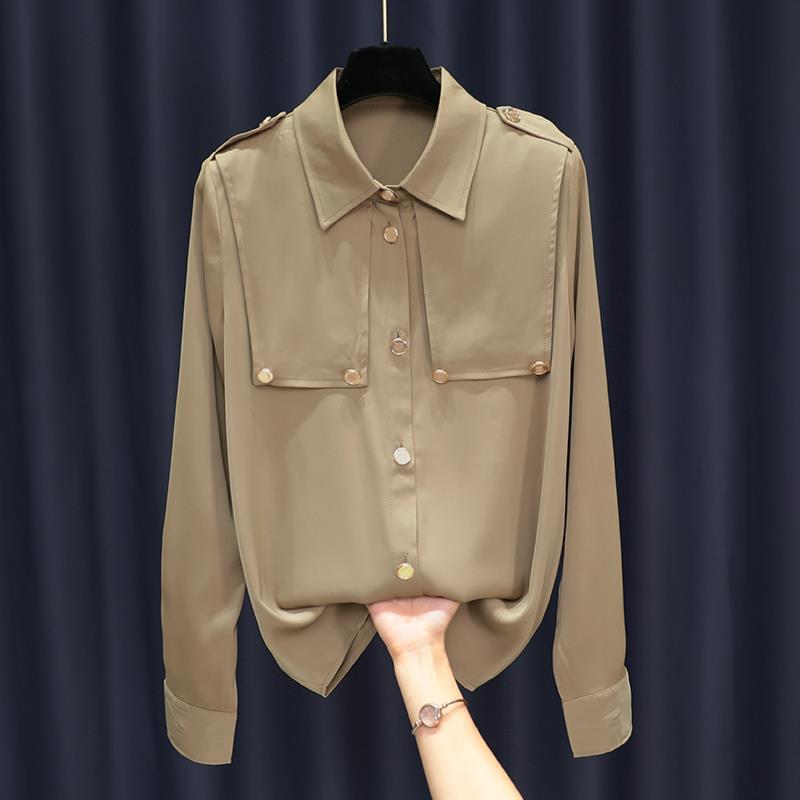 Women's Polyester Hong Kong Style Top