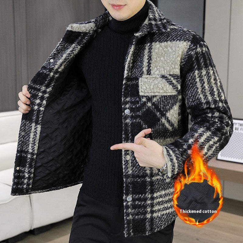 Winter Cotton Plus Versatile Men's Quilted Padded Jacket