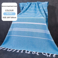 Narrow Stripe Sky Blue