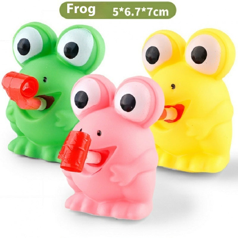 Frog Sticking Tongue Out Dinosaur Squeezing Toy Decompression Doll