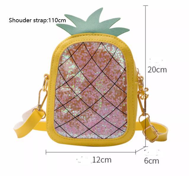 Summer Children’s One-Shoulder Jelly Bag – Pineapple & Strawberry Design