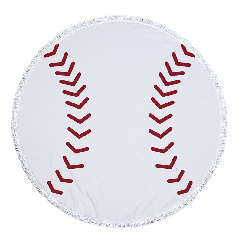 Round Beach Towel Microfiber Polyester No Fade Printed