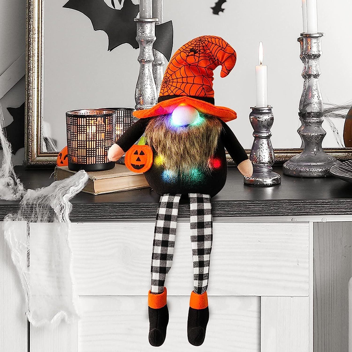 Halloween Decorations Light-emitting Hanging Legs Faceless Doll Ornaments