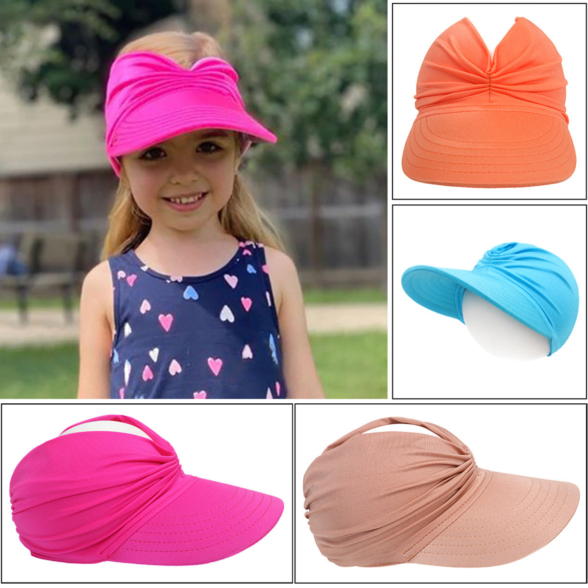 Baby Sunhat Outdoor Beach Sun Protection Breathable Visor Peaked Cap