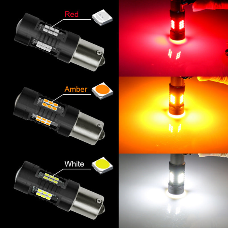 Automotive LED turn signal 1156 1157 BA15S 2835 3030 21SMD S25 reversing brake light