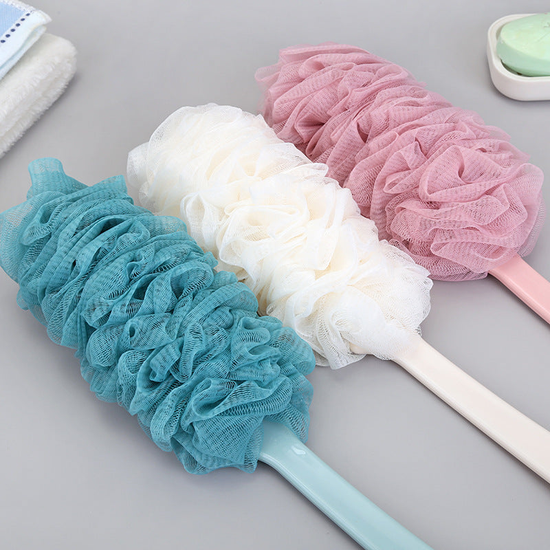 Long Handle Back Scrubber Brush – Soft Mesh Bath & Shower Sponge Brush