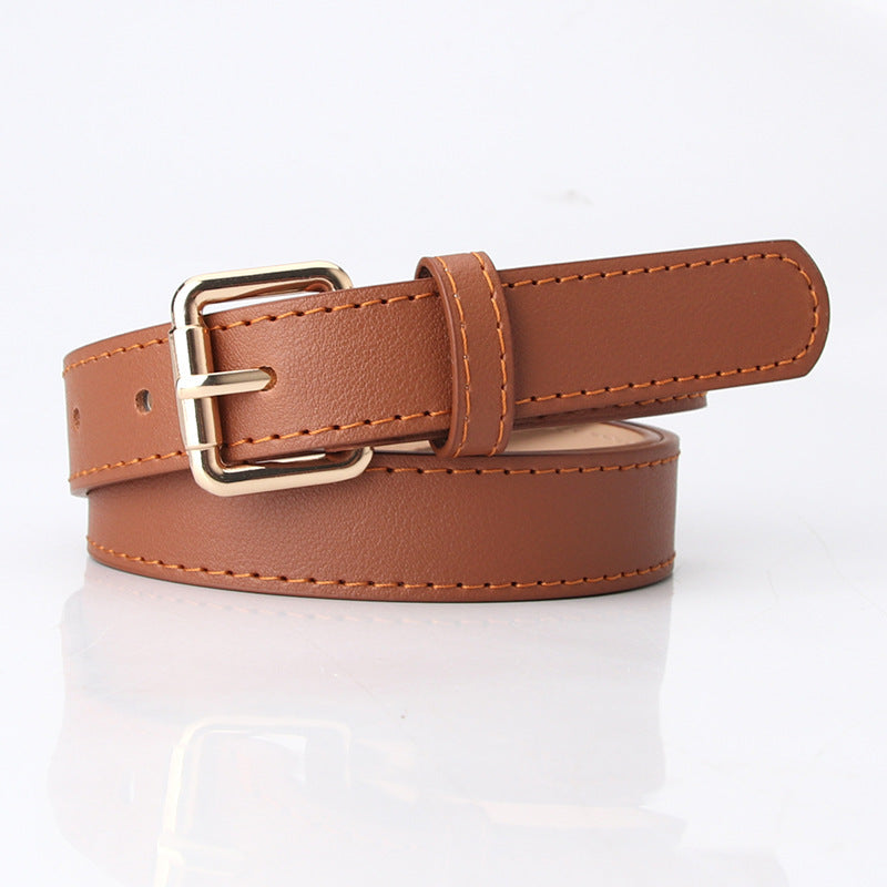 Women's Simple PU Korean Style Belt