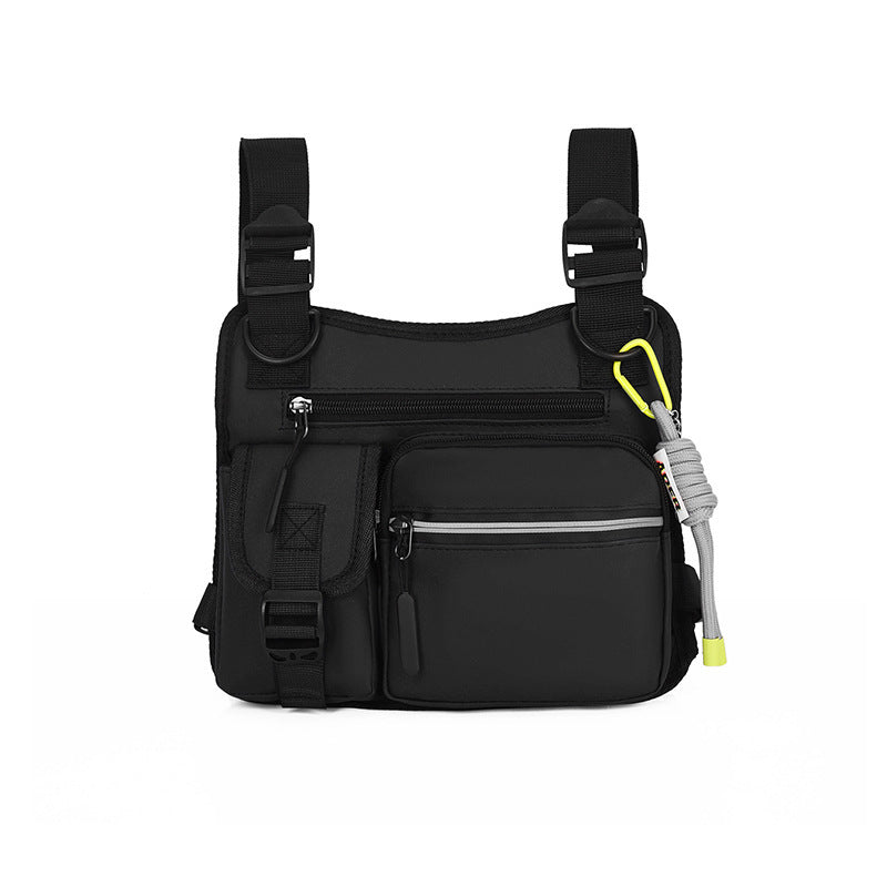 Men's Chest Vest Bag Solid Oxford Cloth Reflective Pouch