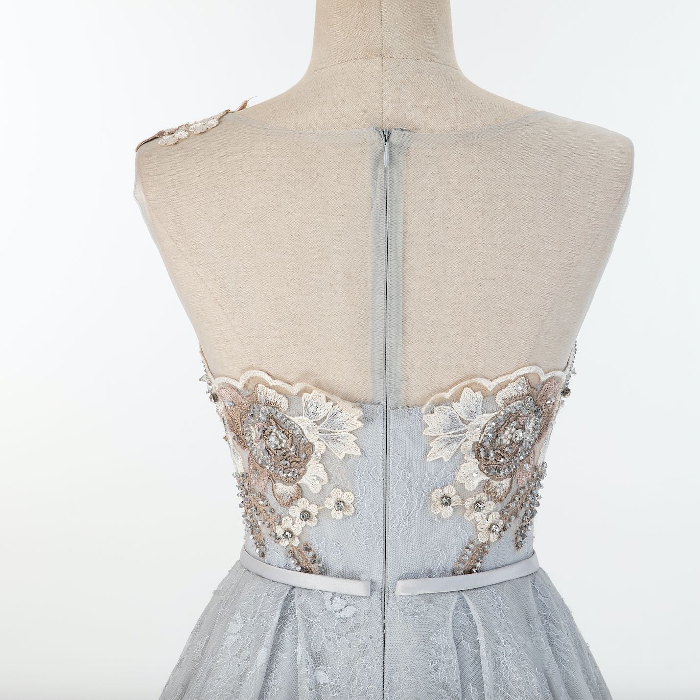 Wedding Dress Heavy Hand Embroidered Flower Lace