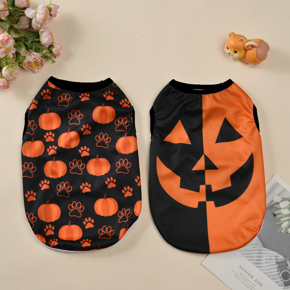 Halloween Pet Clothes – Dog and Cat Outfit for Spring, Summer, and Autumn Wear