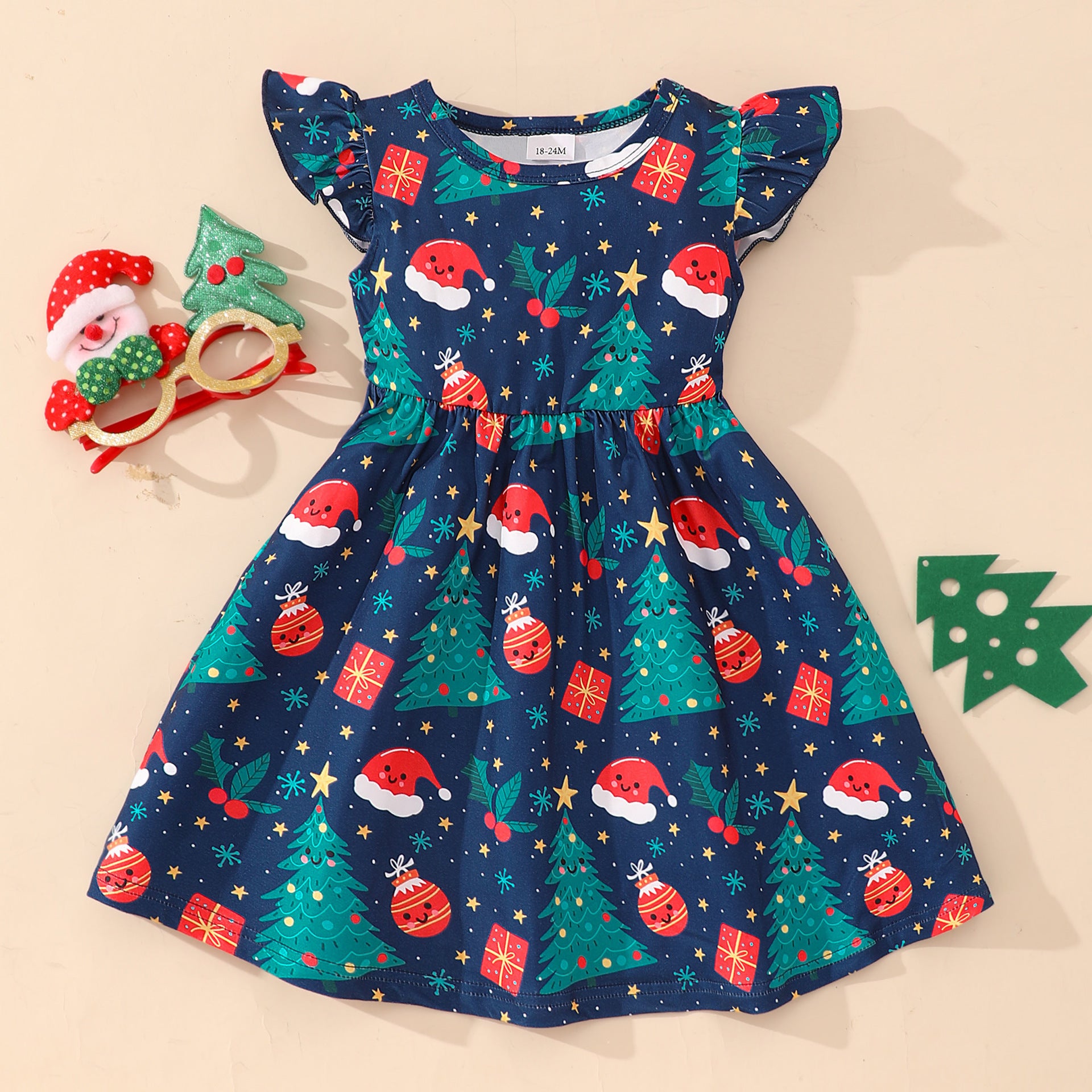 Girls' Summer Fashion Personalized Printing Dress