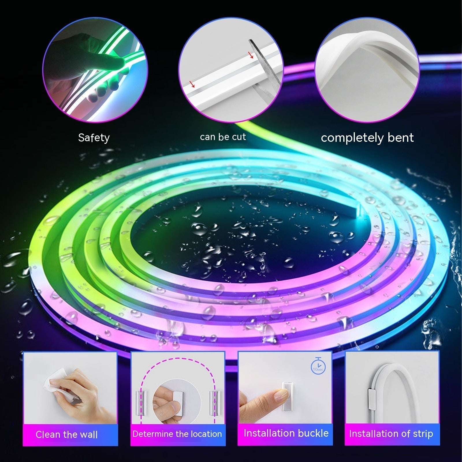 Silicone Waterproof Color Changing Outdoor Ambience Light