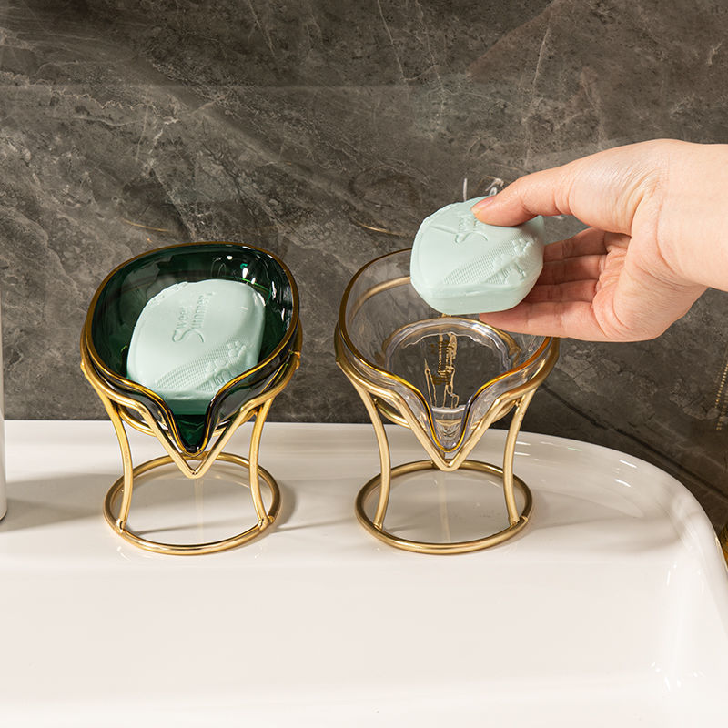 Double Plastic Soap Box with Drain – Bathroom Soap Holder